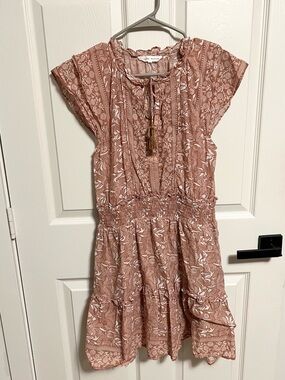 Melissa Nepton boho cotton  babydoll floral dress
